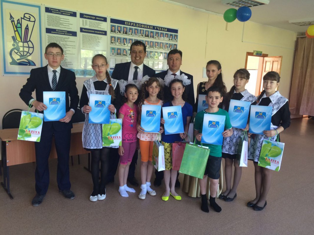 Лучшие ученики Старобаширской школы Чекмагушского района собираются отдохнуть на летних каникулах